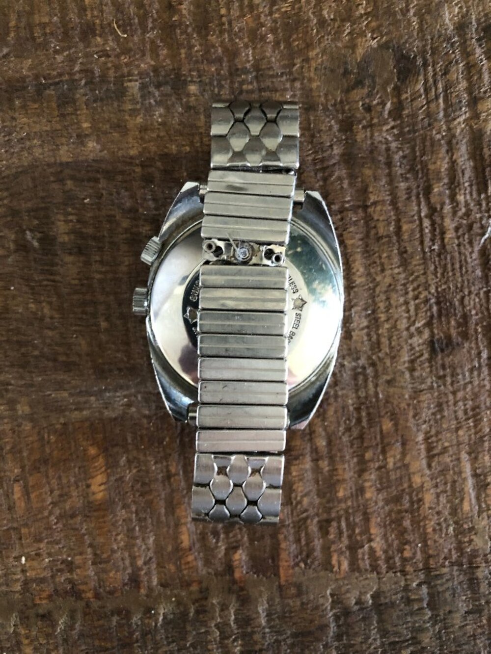 Vintage Sears Brand Swiss Made Watch for Men, Self Winding, Silver Toned - Picture 6 of 12